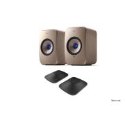 KEF LSX II Wireless Hi-Fi Speakers P1 Desk Pads Bundle